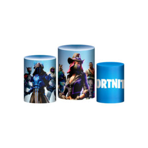 Trio Capa Cilindro Fortnite 3d Em Tecido Com Elástico