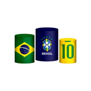 Trio Capa Cilindro Brasil 3d Em Tecido Com Elástico OUTLET