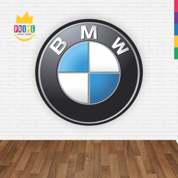 Painel Redondo 3D Bmw Abre Fácil Em Tecido - Image 2