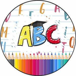 Painel Redondo 3D Abc