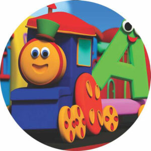 Painel Redondo 3D Bob o Trem Tecido Sublimado