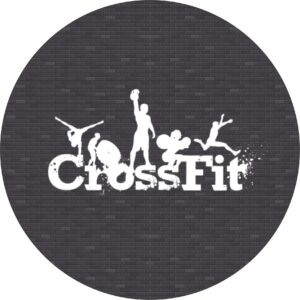 Painel Redondo 3D Crossfit Tecido Sublimado