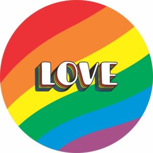 Painel Redondo 3D Lgbt Tecido Sublimado