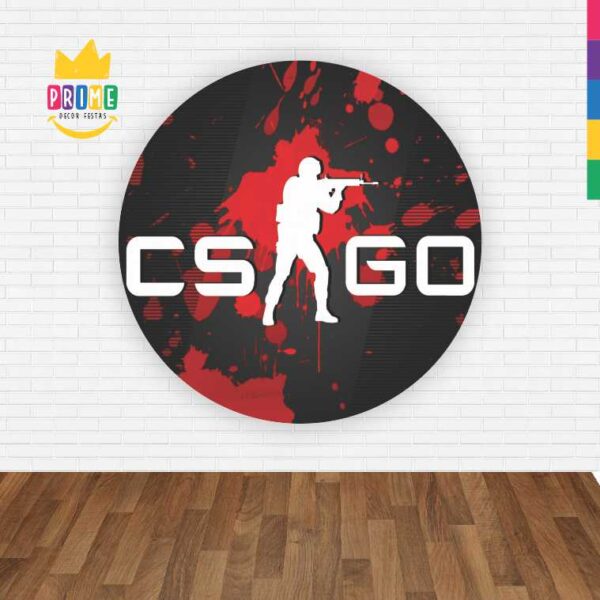 Painel Redondo 3D Csgo Abre Fácil Em Tecido - Image 2