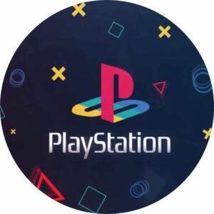 Painel Redondo 3D Playstation Tecido Sublimado