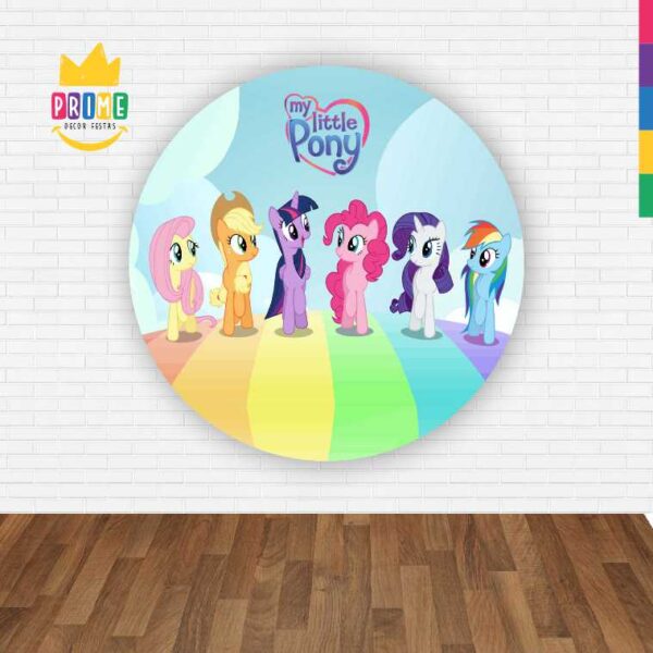 Painel Redondo 3D My Little Pony Abre Fácil Em Tecido - Image 2