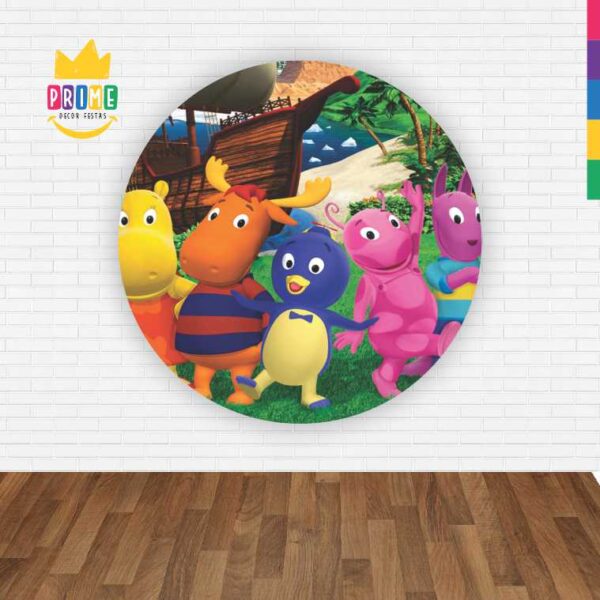 Painel Redondo 3D Os Backyardigans Abre Fácil Em Tecido - Image 2