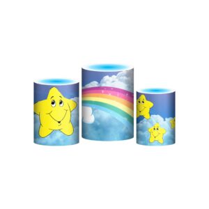 Trio Capa Cilindro Ursinhos Carinhosos 3d Em Tecido Com Elástico