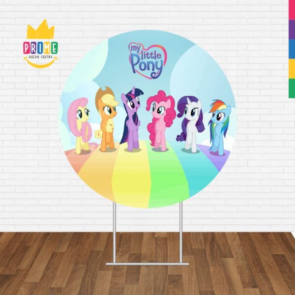Painel Redondo 3D My Little Pony Tecido Sublimado - Image 2