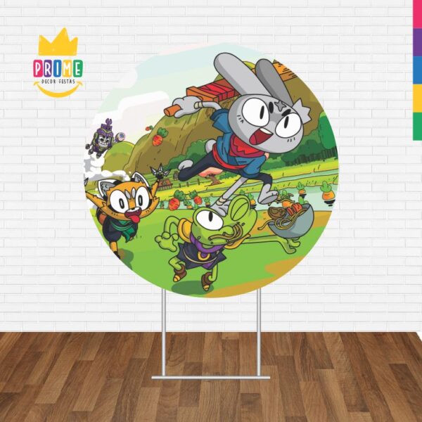 Painel Redondo 3D Ninjin Tecido Sublimado - Image 2
