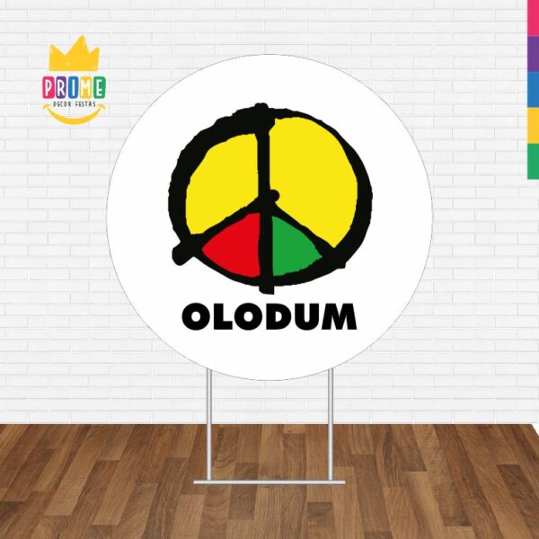 Painel Redondo 3D Olodum Tecido Sublimado - Image 2