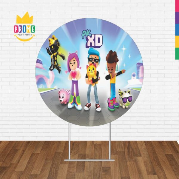 Painel Redondo 3D Pk Xd Tecido Sublimado - Image 2