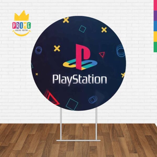 Painel Redondo 3D Playstation Tecido Sublimado - Image 2