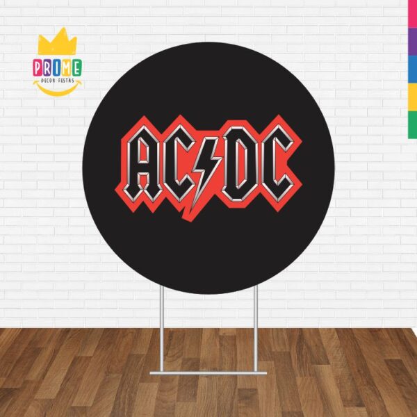 Painel Redondo 3D Rock Tecido Sublimado - Image 2