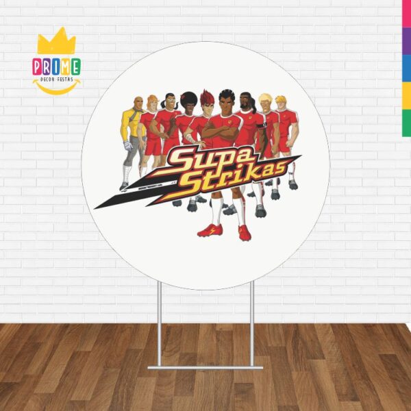 Painel Redondo 3D Supa Strikas Tecido Sublimado - Image 2