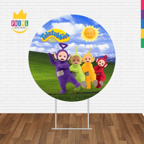 Painel Redondo 3D Teletubbies Tecido Sublimado - Image 2