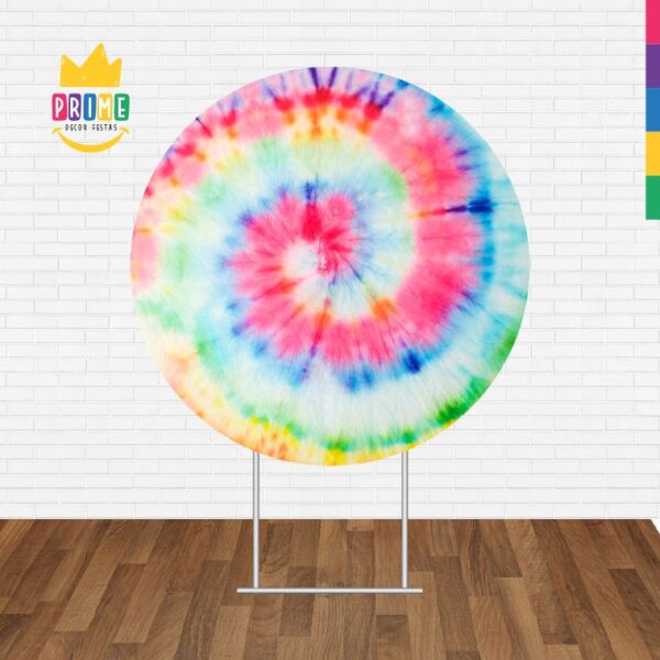 Painel Redondo 3D Tie DyeTecido Sublimado - Image 2