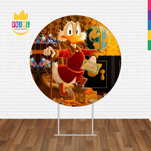 Painel Redondo 3D Tio Patinhas Tecido Sublimado - Image 2