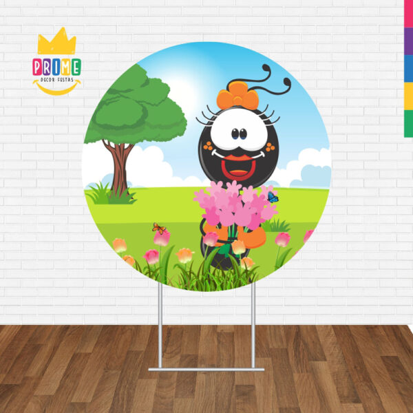 Painel Redondo 3D Smilinguido Tecido Sublimado 1,50m x 1,50m - Image 2