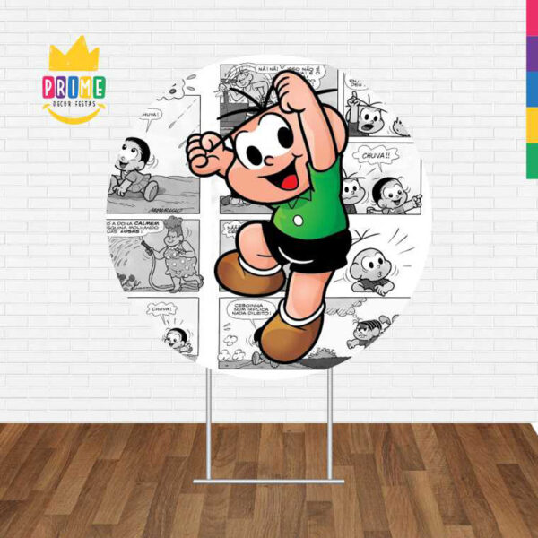 Painel Redondo 3D Cebolinha Tecido Sublimado - Image 2