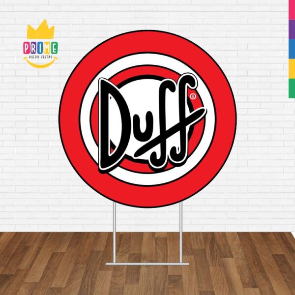 Painel Redondo 3D Duff Tecido Sublimado - Image 2