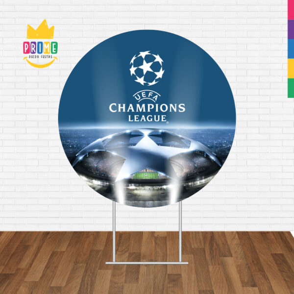 Painel Redondo 3D Futebol Champions Tecido Sublimado - Image 2
