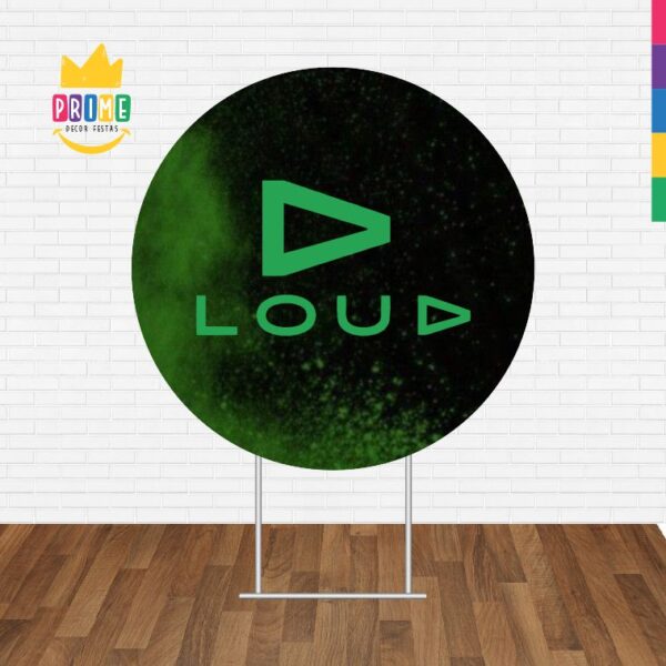 Painel Redondo 3D Loud Tecido Sublimado - Image 2
