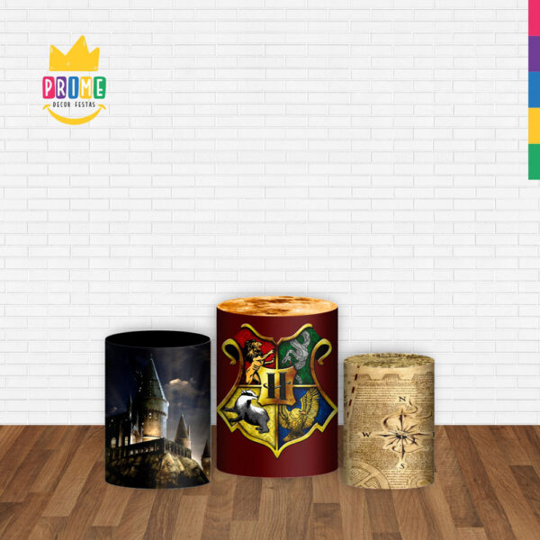 Trio Capa Cilindro Harry Potter 3d Em Tecido Com Elástico - Image 2