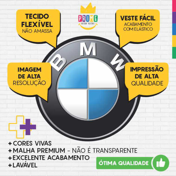 Painel Redondo 3D Bmw Tecido Sublimado - Image 3