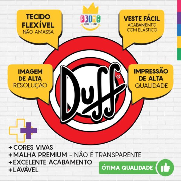 Painel Redondo 3D Duff Tecido Sublimado - Image 3