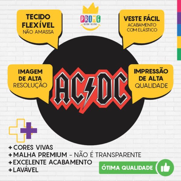 Painel Redondo 3D Rock Tecido Sublimado - Image 3