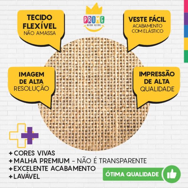 Painel Redondo 3D Texturas Tecido Sublimado - Image 3