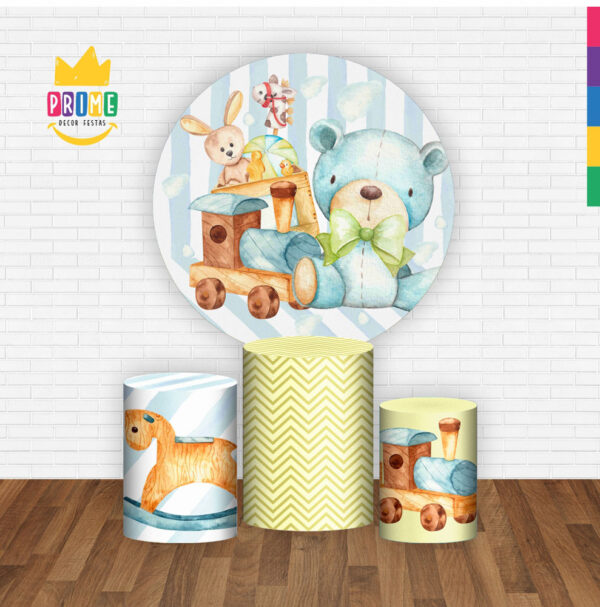 Trio Capa Cilindro + Painel Redondo 3D Brinquedos 1,50m Veste Fácil - Image 2