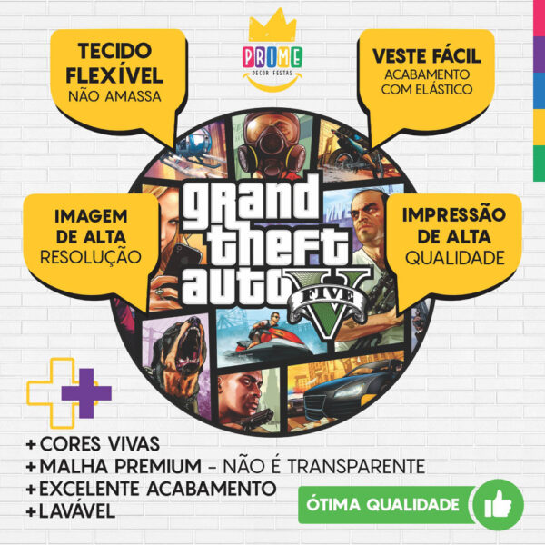 Trio Capa Cilindro + Painel Redondo 3D Gta 1,50m Veste Fácil - Image 3