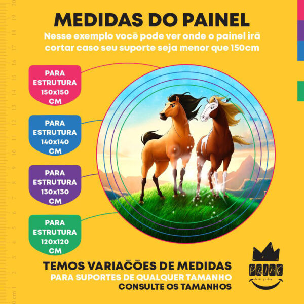 Painel Redondo 3D Spirit Tecido Sublimado - Image 4