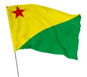 Bandeira Estado Acre Em Tecido Oxford