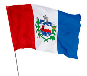 Bandeira Estado Alagoas Em Tecido Oxford
