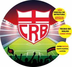 Painel Redondo 3D Crb Abre Fácil Em Tecido