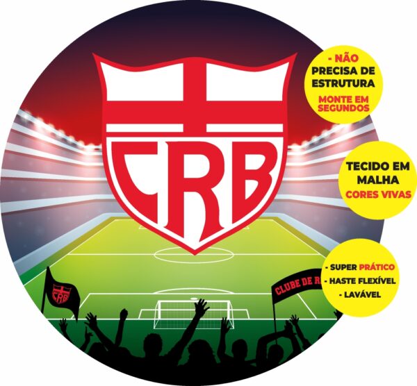 Painel Redondo 3D Crb Abre Fácil Em Tecido