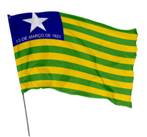 Bandeira Estado Piauí Em Tecido Oxford