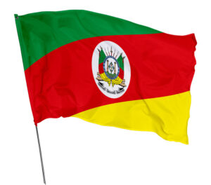 Bandeira Estado Rio Grande do Sul Em Tecido Oxford