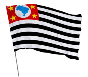 Bandeira Estado São Paulo Em Tecido Oxford