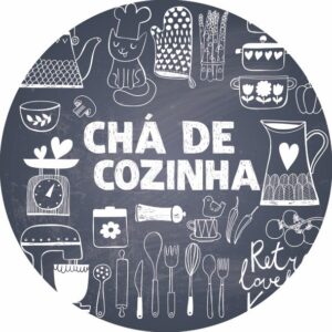 Painel Redondo 3D Chá de Cozinha Tecido Sublimado