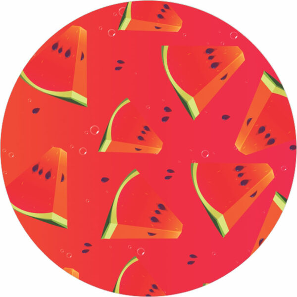 Painel Redondo 3D Frutas Melancia Tecido Sublimado