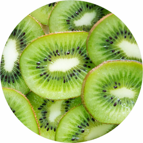 Painel Redondo 3D Frutas Kiwi Tecido Sublimado