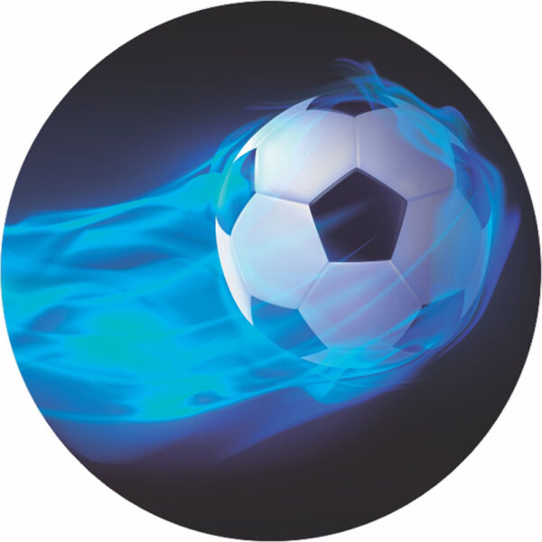 Painel Redondo 3D Futebol Tecido Sublimado