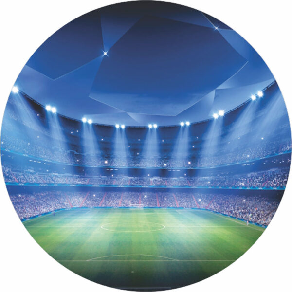 Painel Redondo 3D Futebol Tecido Sublimado