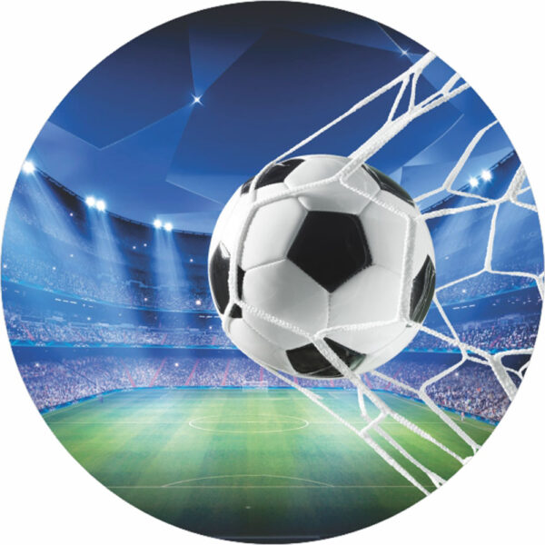 Painel Redondo 3D Futebol Tecido Sublimado