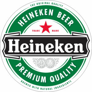 Painel Redondo 3D Heineken Tecido Sublimado
