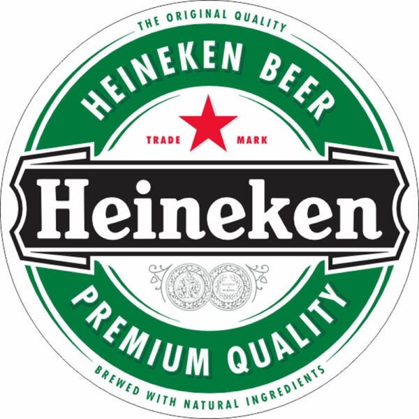Painel Redondo 3D Heineken Tecido Sublimado